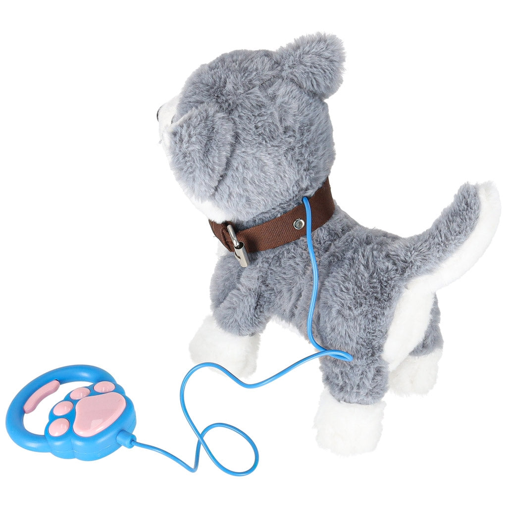 Interactive Husky Dog Toy – Barks, Walks, Wags Tail