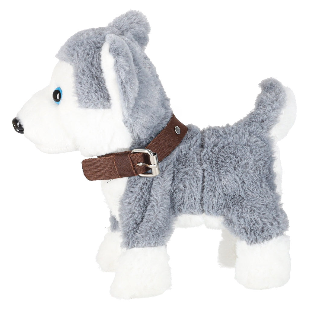 Interactive Husky Dog Toy – Barks, Walks, Wags Tail