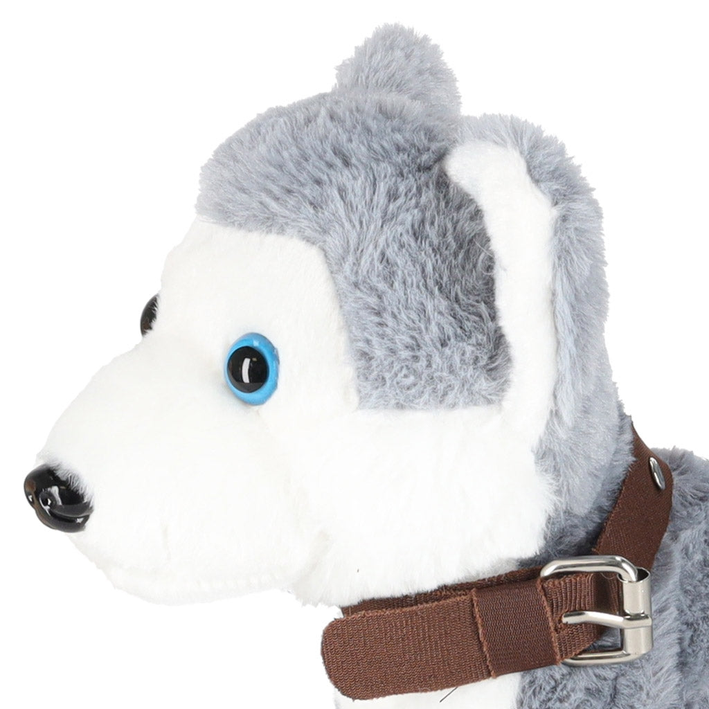 Interactive Husky Dog Toy – Barks, Walks, Wags Tail