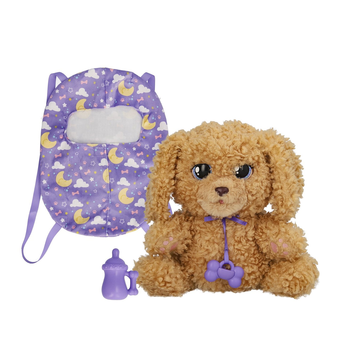 Interactive Puppy Toy, 15+ Reactions, Blanket & Bottle