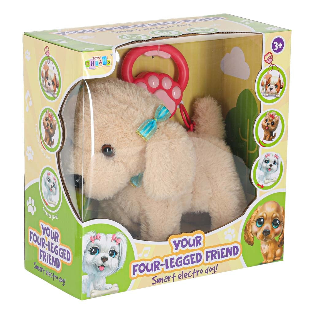 Interactive Poodle Dog Toy – Barks, Walks, Wiggles Tail