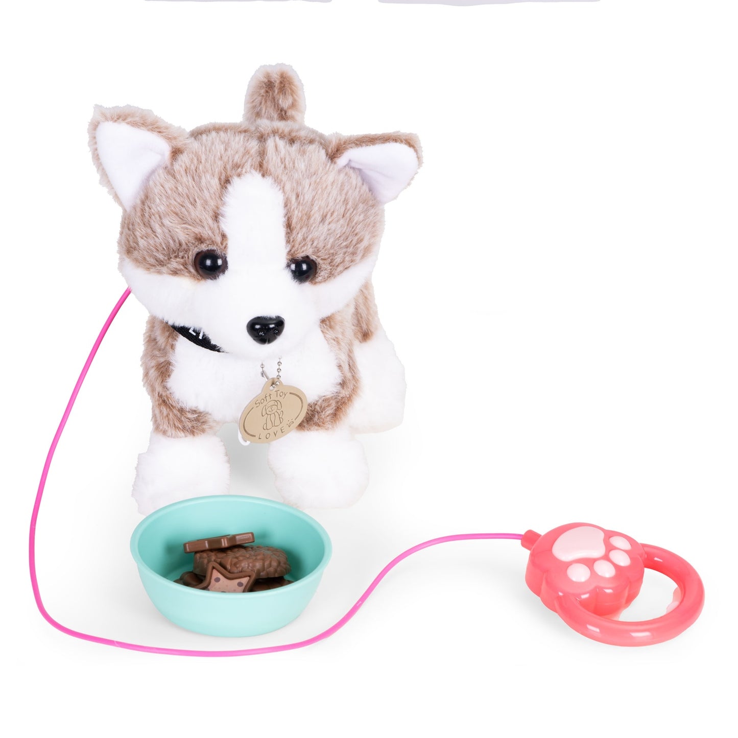 Interactive Puppy Toy with Leash, Melodies, Feeding Set