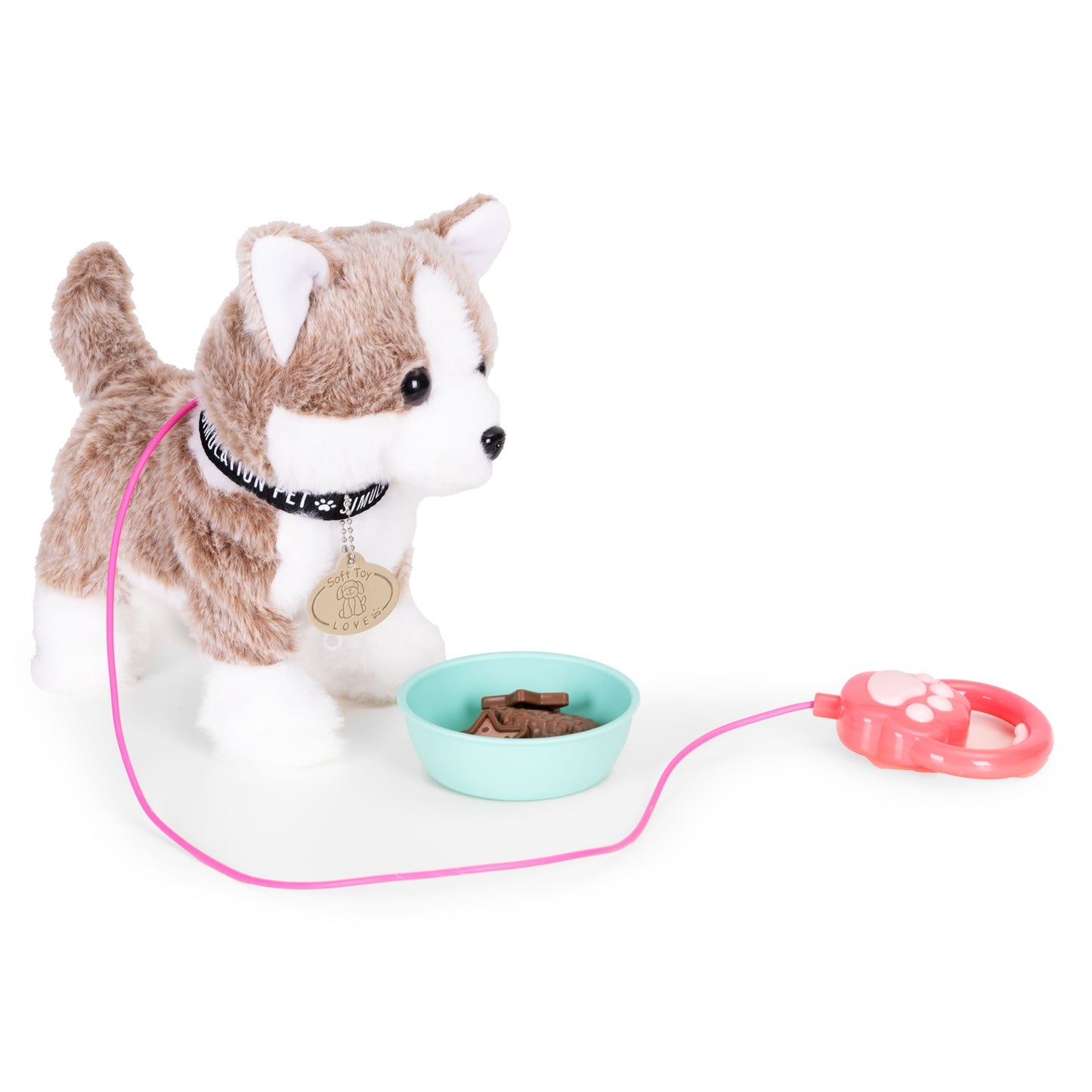 Interactive Puppy Toy with Leash, Melodies, Feeding Set
