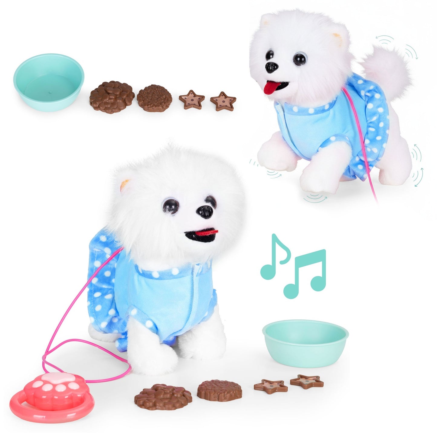 Interactive Puppy Toy with Leash, Walks and Plays Music