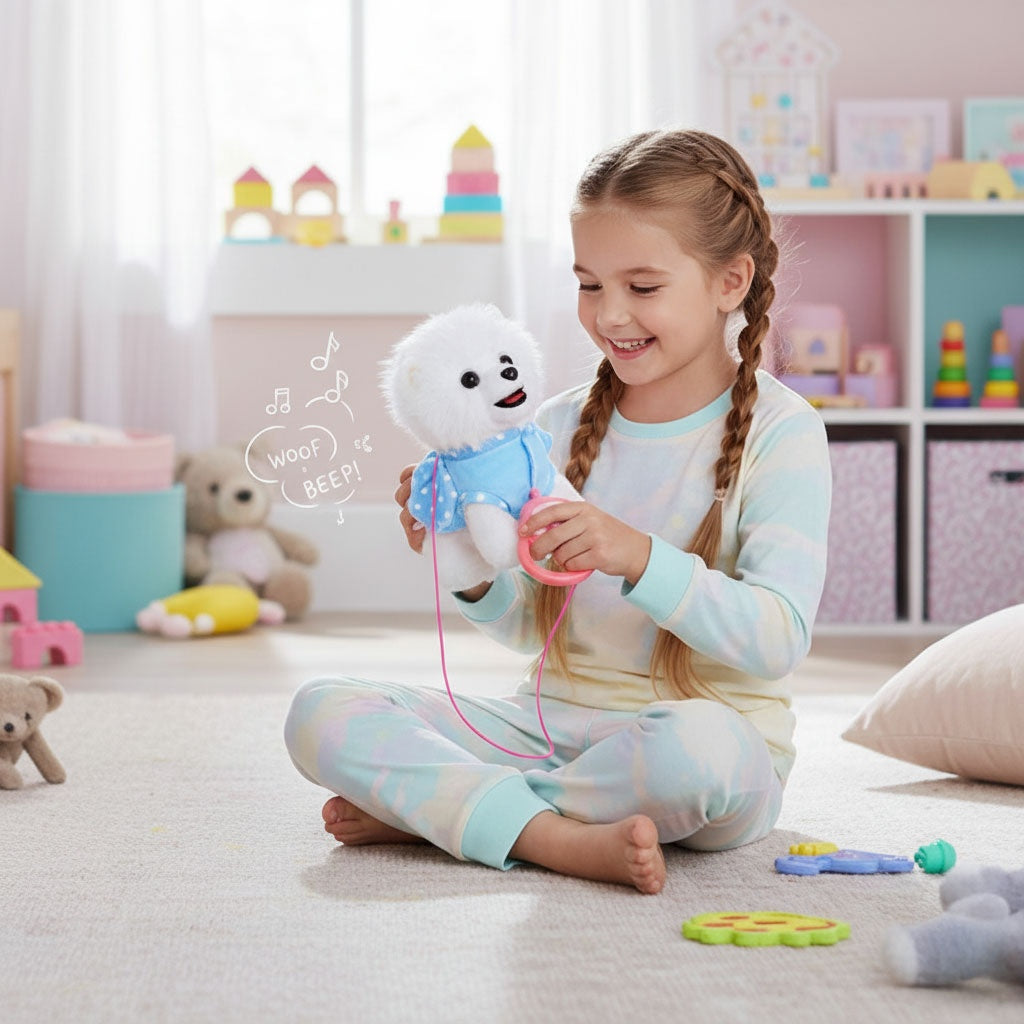 Interactive Puppy Toy with Leash, Walks and Plays Music