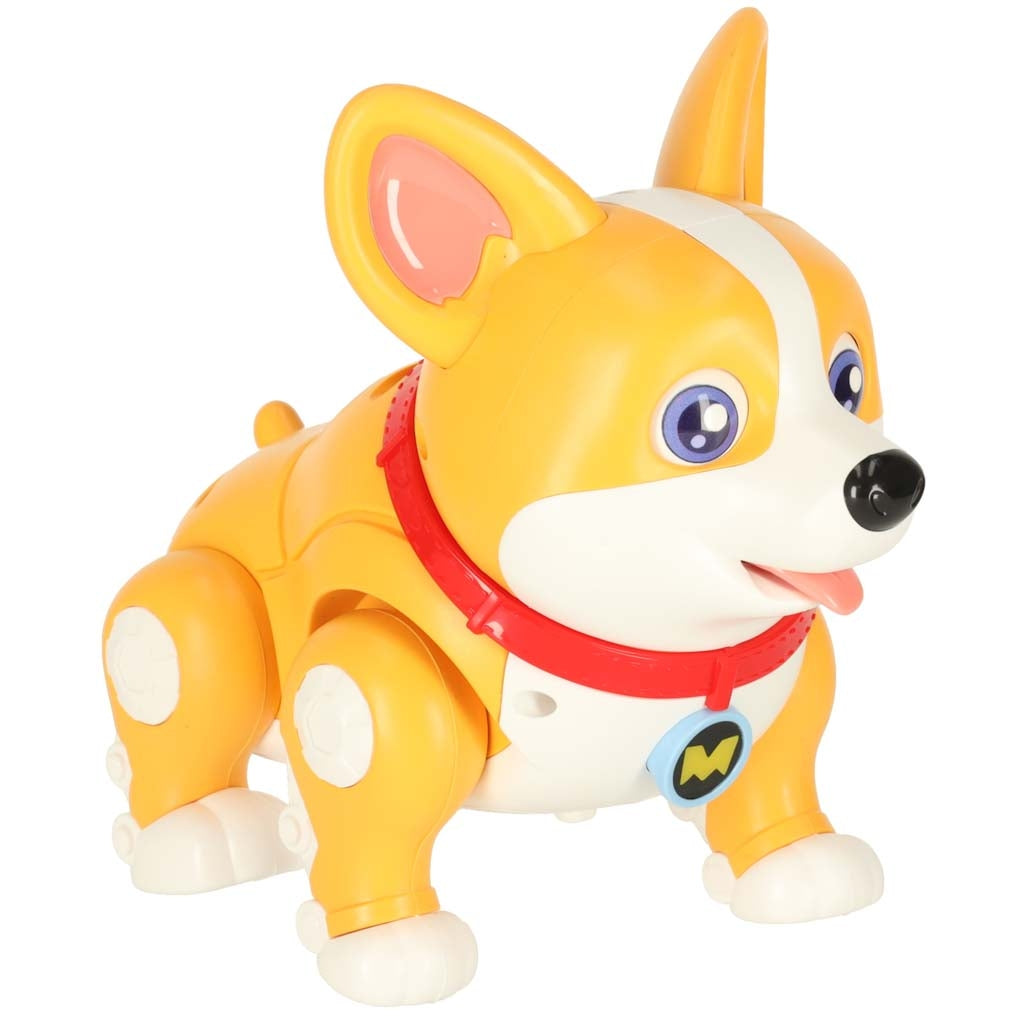 Interactive Robot Dog Corgi with Glowing Ears & Music
