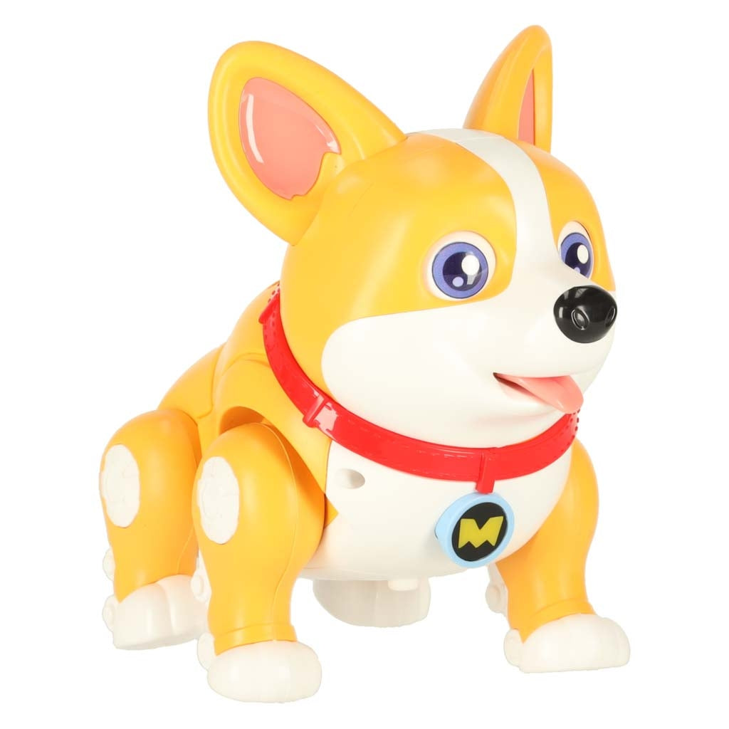 Interactive Robot Dog Corgi with Glowing Ears & Music
