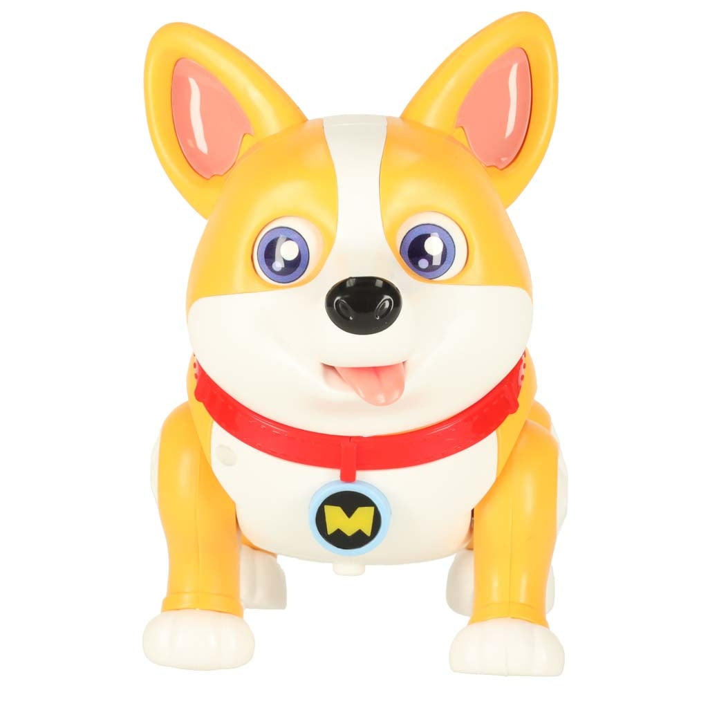 Interactive Robot Dog Corgi with Glowing Ears & Music