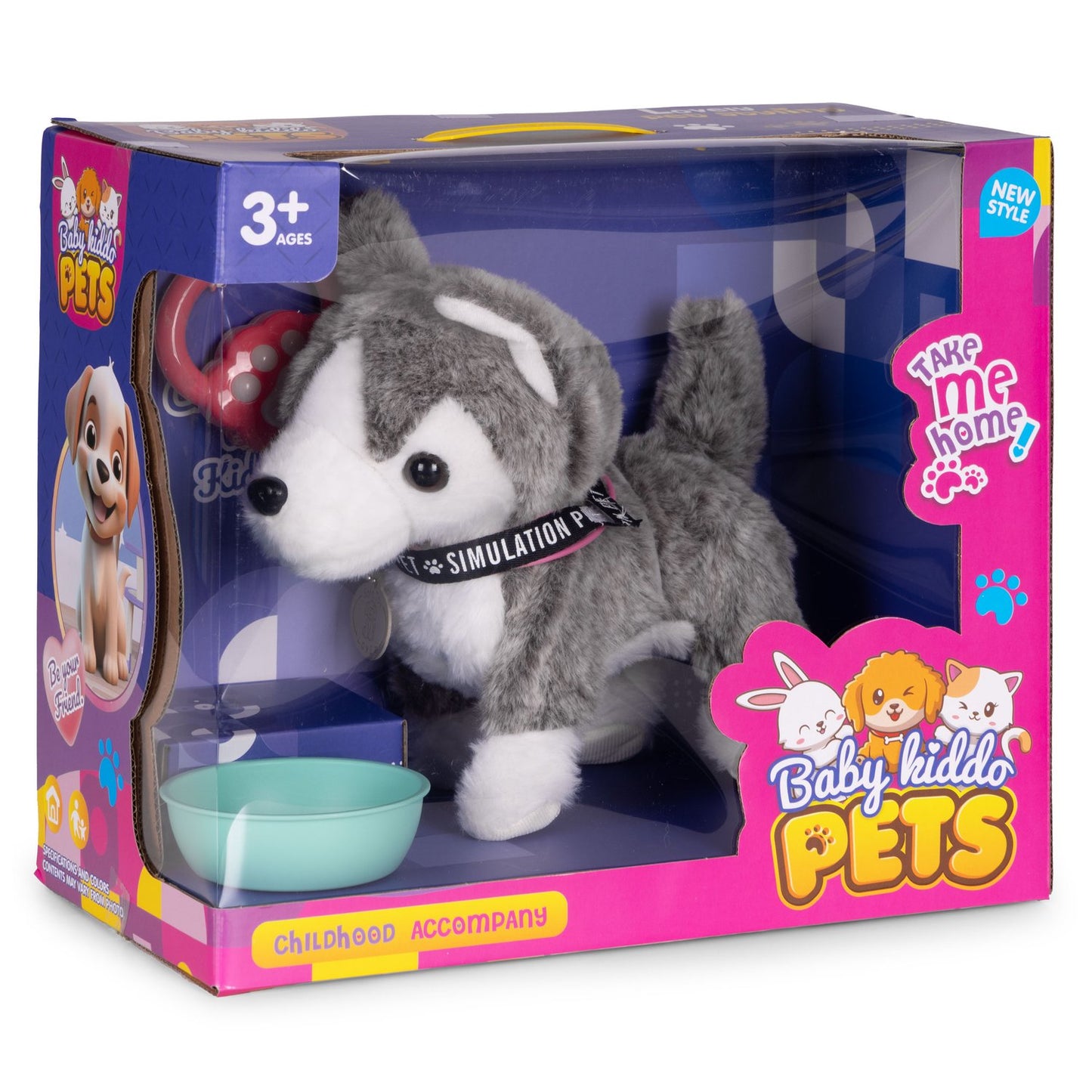 Interactive Walking Puppy Toy with Sounds and Accessories