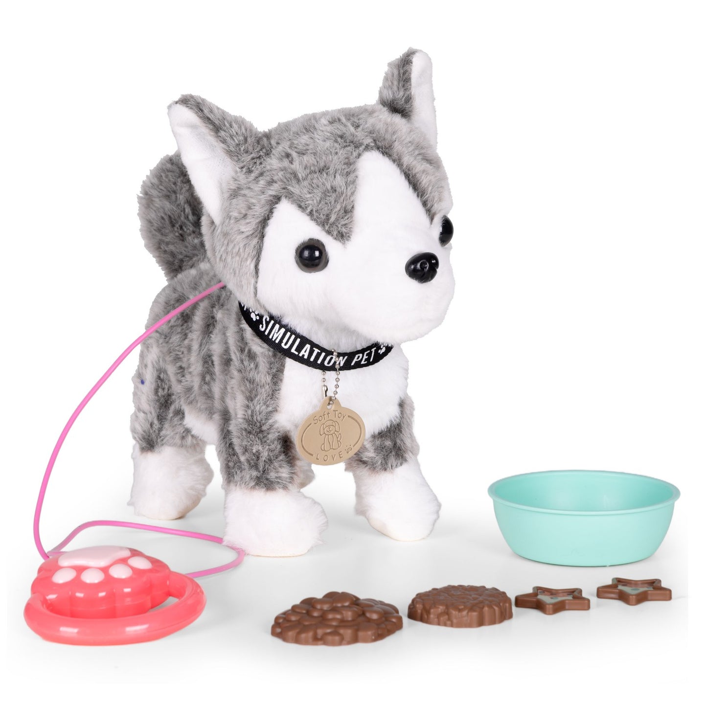 Interactive Walking Puppy Toy with Sounds and Accessories