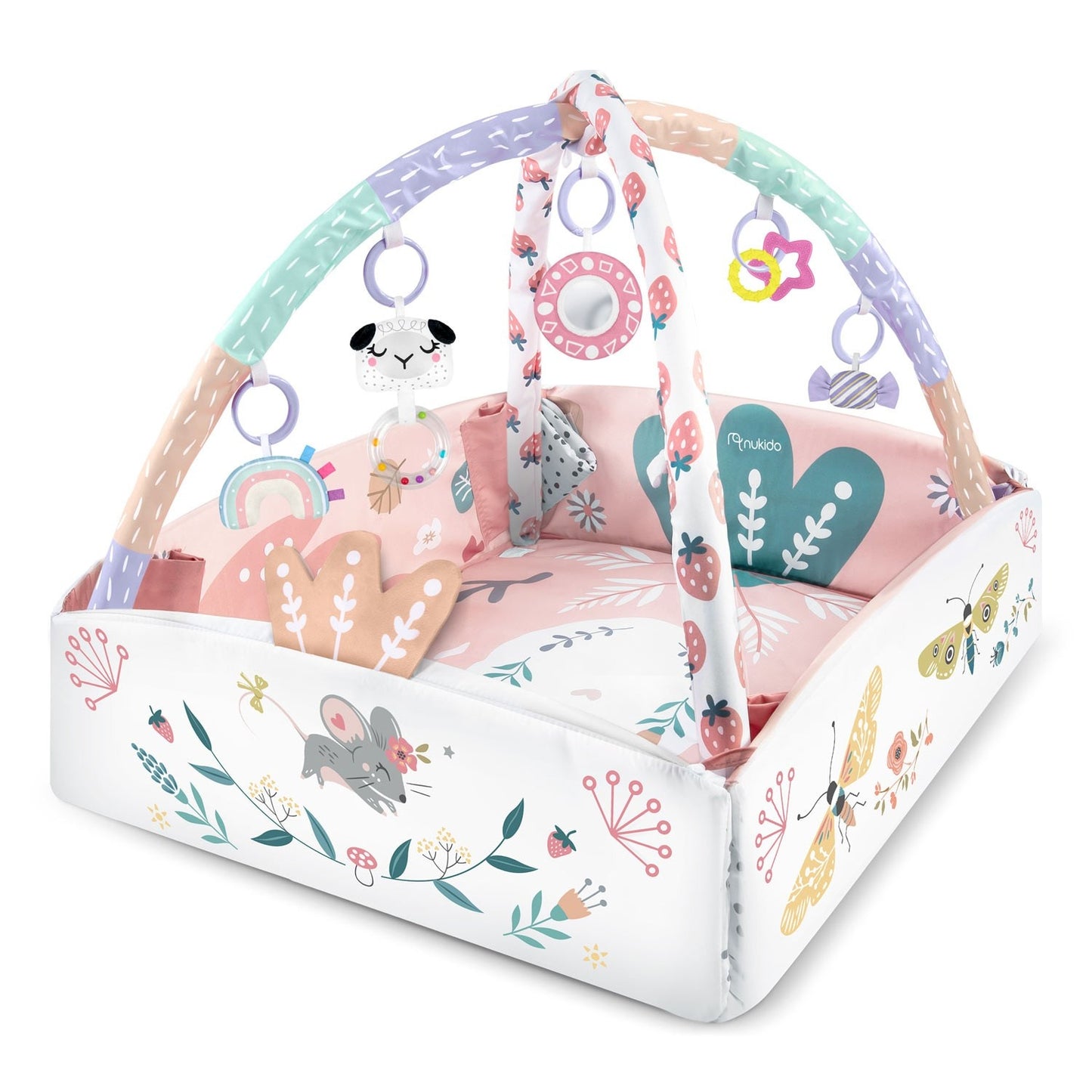 Interactive and educational play mat 110 x 100 cm Bird Nukido