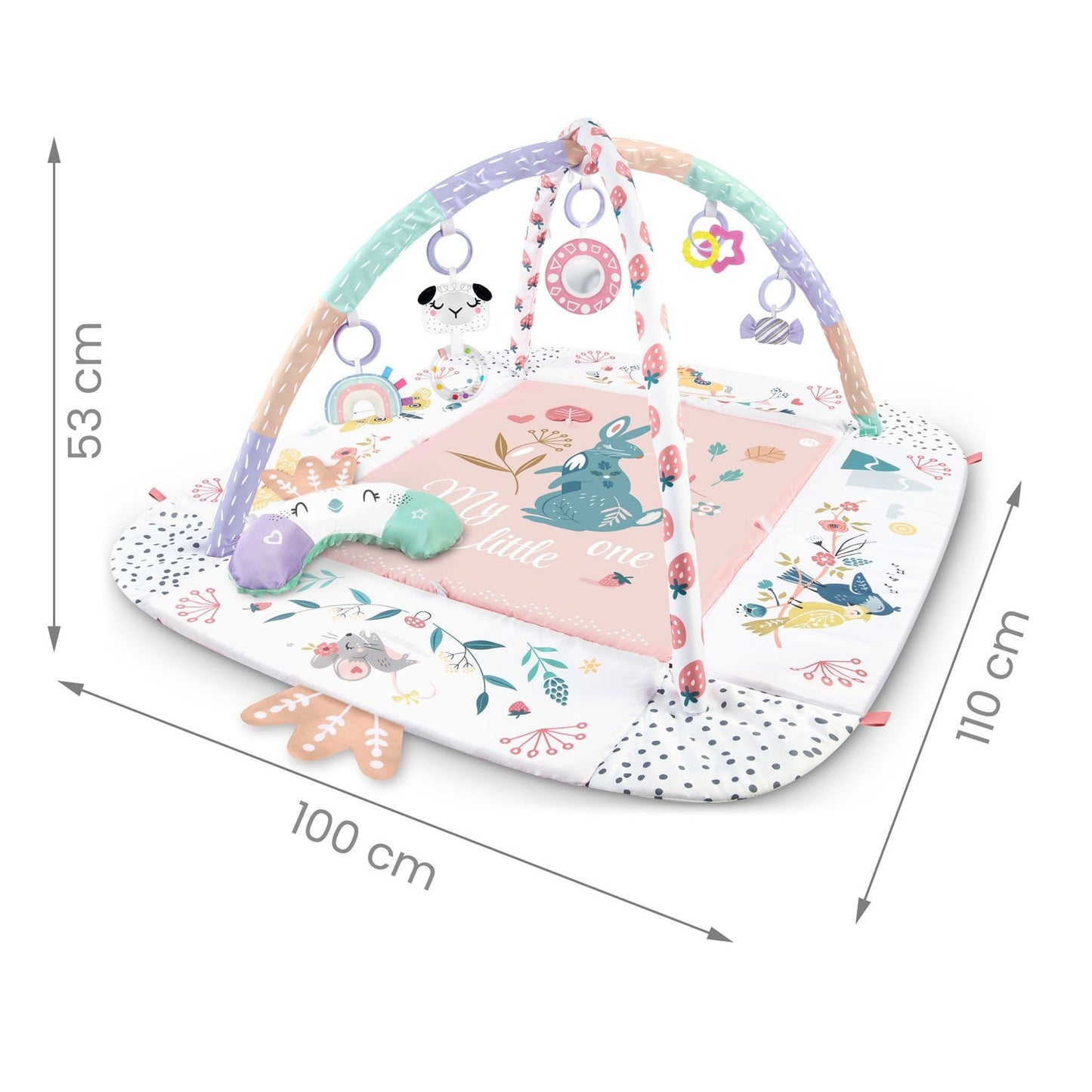 Interactive and educational play mat 110 x 100 cm Bird Nukido