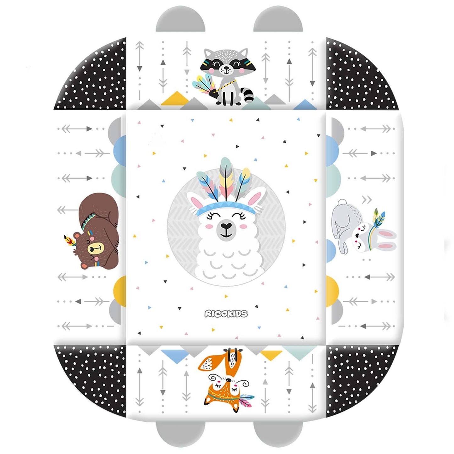 Interactive and educational play mat 110 x 100 cm Boho Ricokids