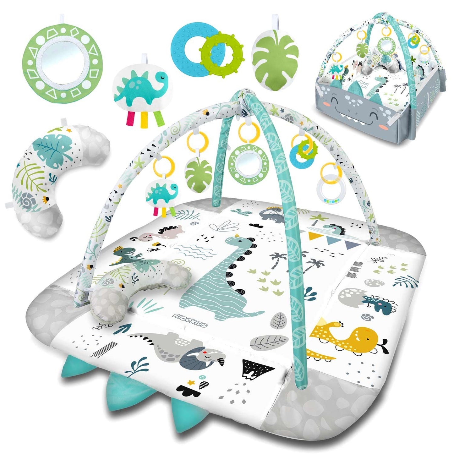 Interactive and educational play mat 110 x 100 cm Nessi Ricokids