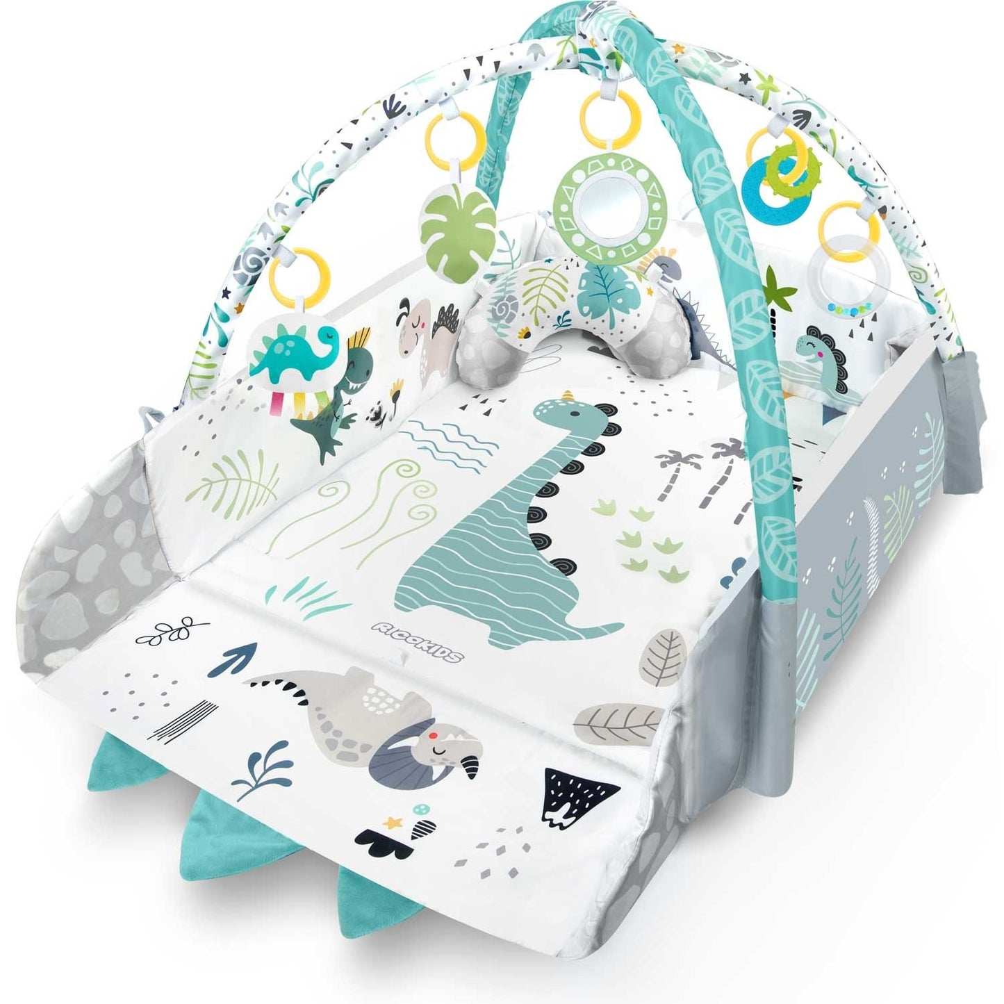 Interactive and educational play mat 110 x 100 cm Nessi Ricokids