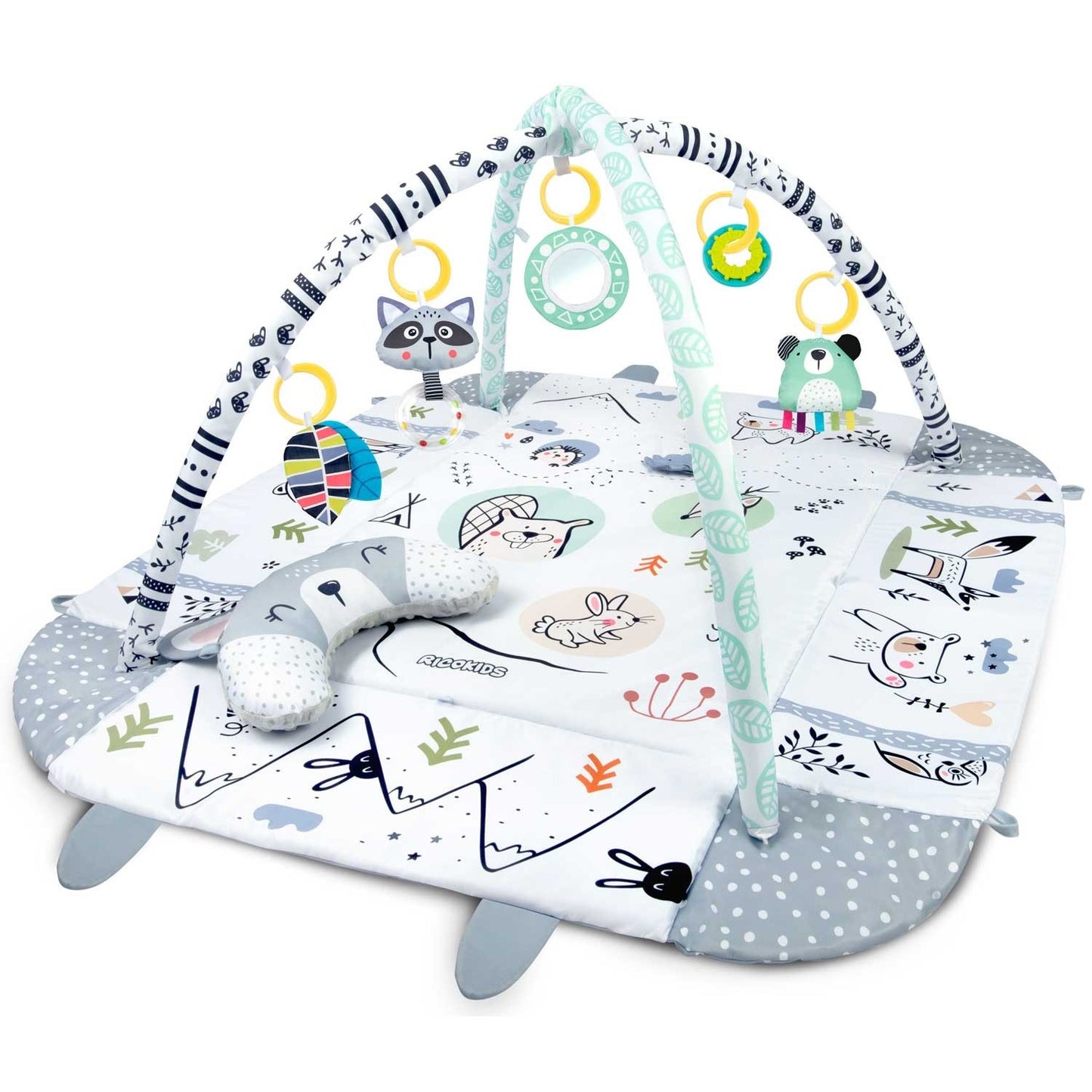Interactive and educational play mat 110 x 100 cm Rabbit Ricokids