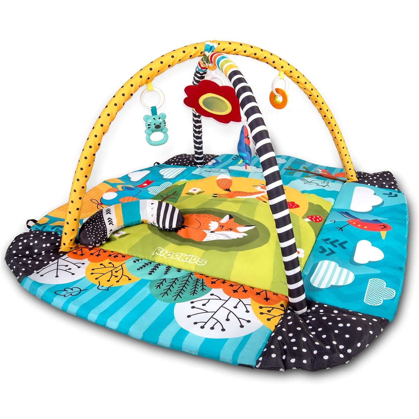 Interactive and educational play mat 110 x 100 cm, Räven Ricokids