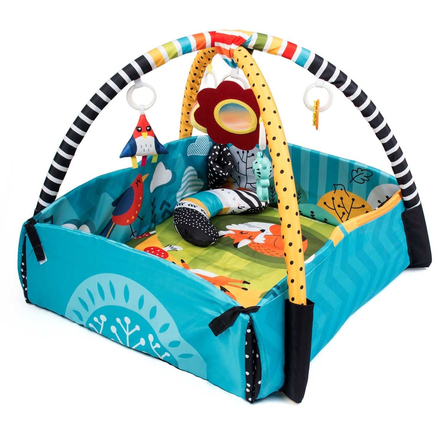 Interactive and educational play mat 110 x 100 cm, Räven Ricokids