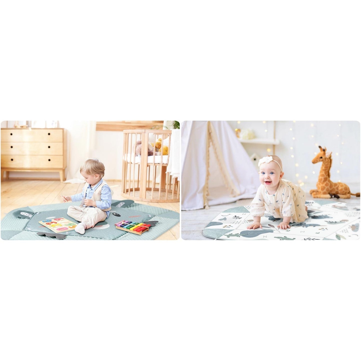 Interactive and educational play mat 136 x 136 cm - Koala Nukido