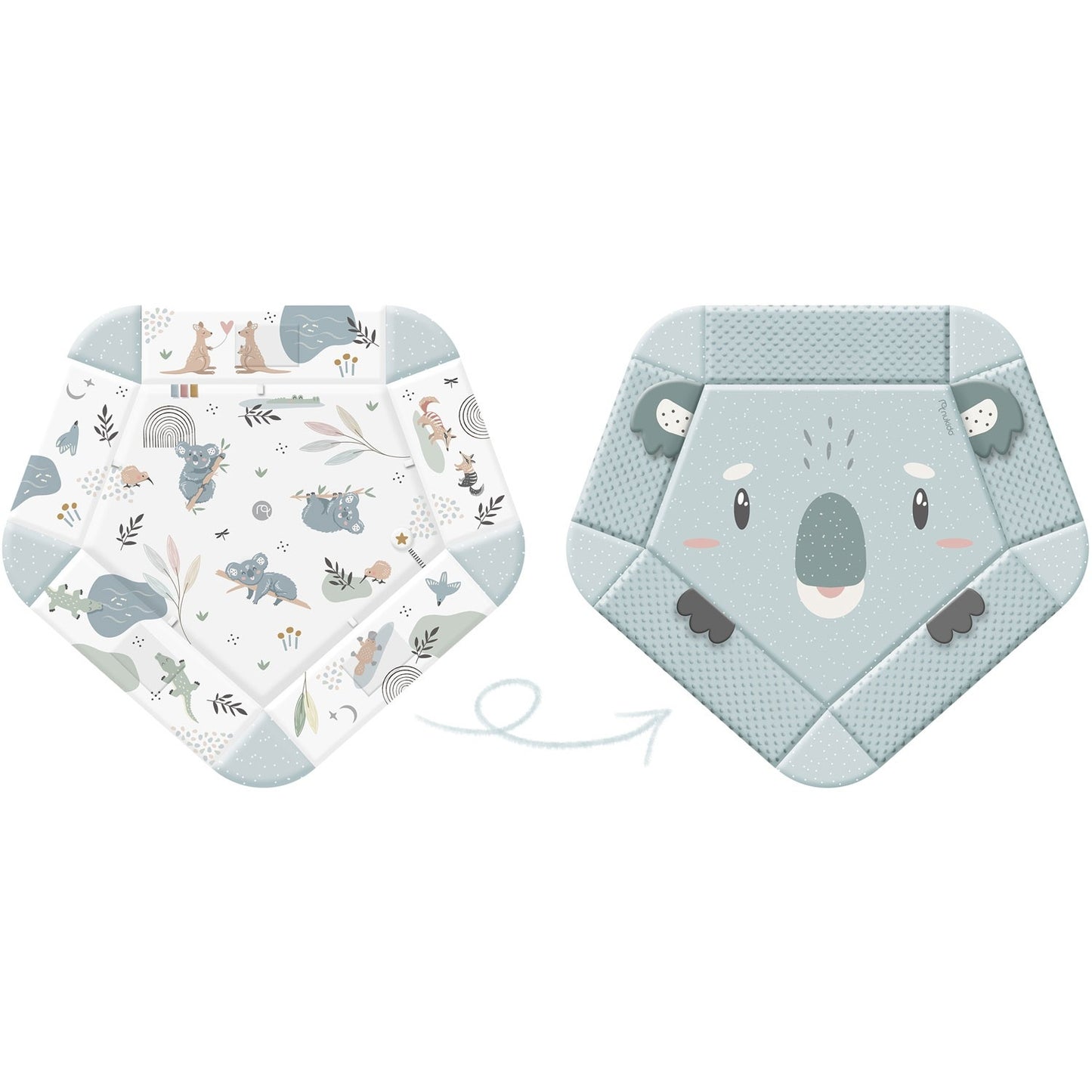 Interactive and educational play mat 136 x 136 cm - Koala Nukido
