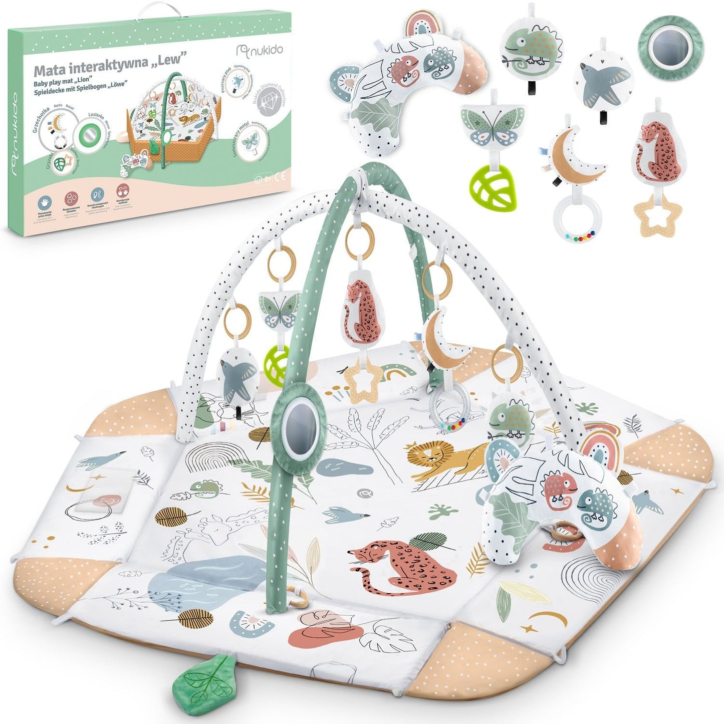 Interactive and educational play mats, Lew Nukido