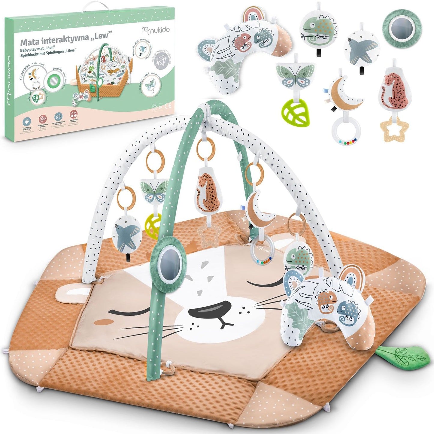 Interactive and educational play mats, Lew Nukido