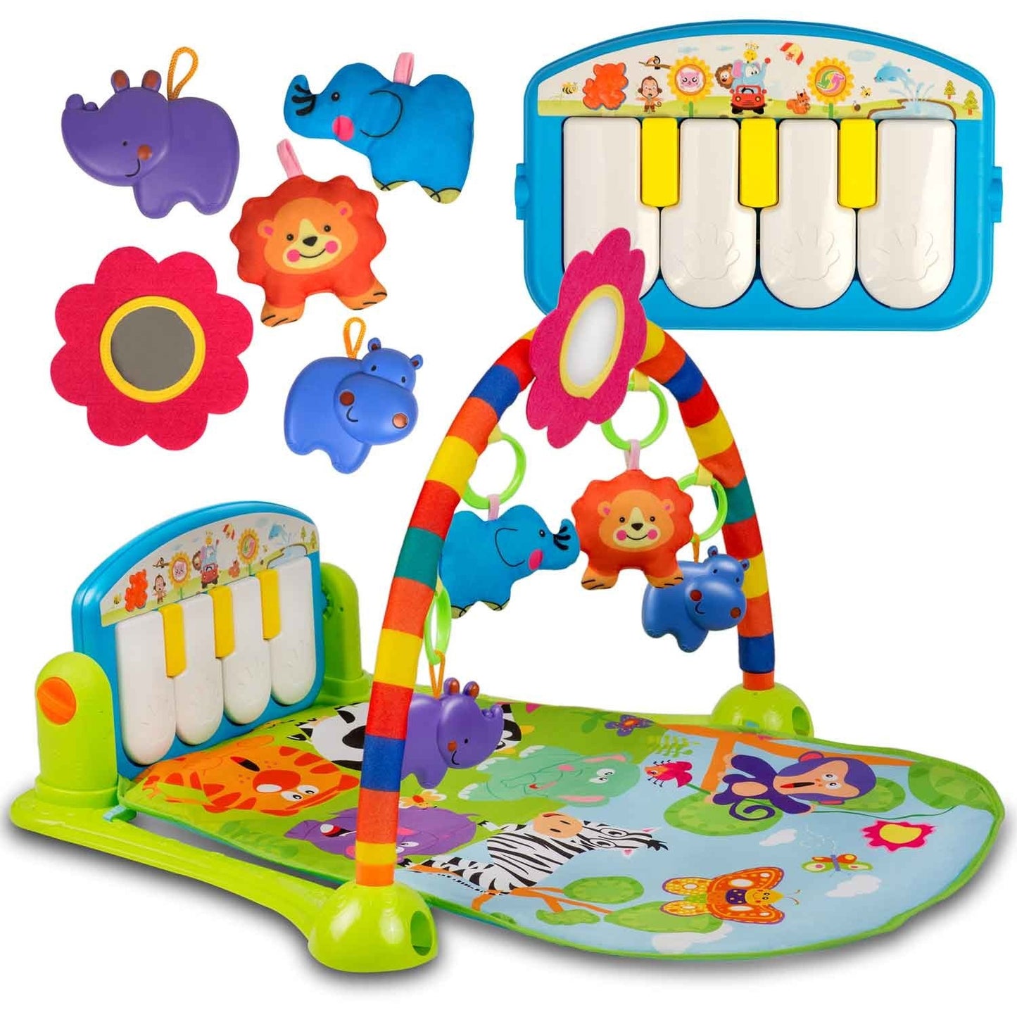 Interactive and educational play mat with piano Ricokids - Model 7316