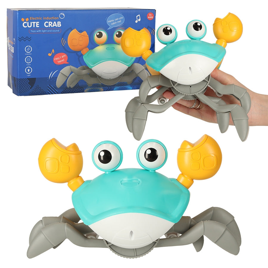 Interactive crab crawler with sound green