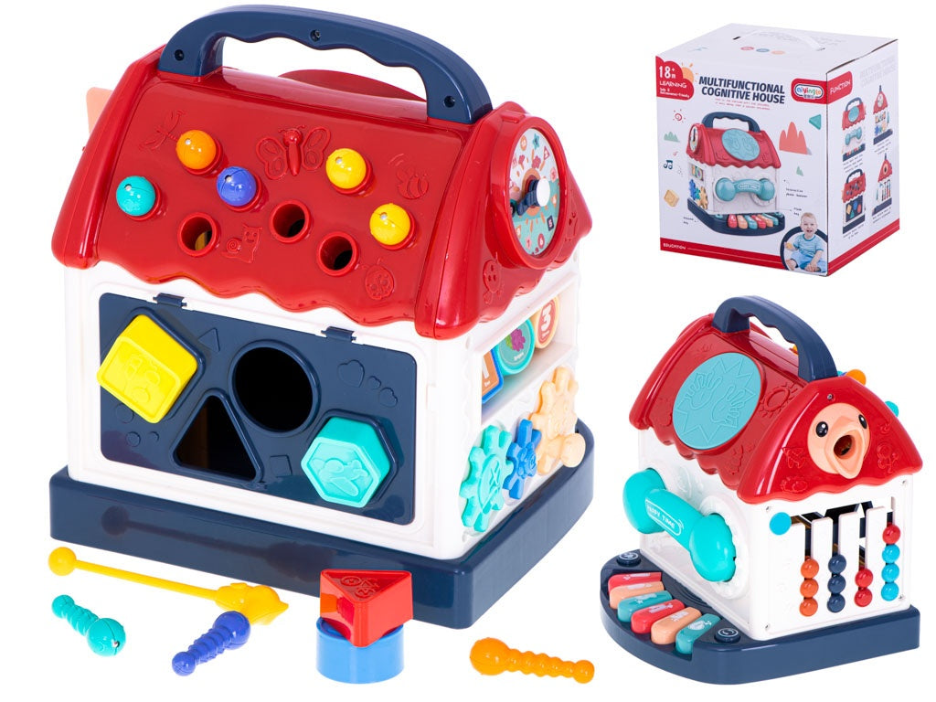 Interactive cube educational house for children