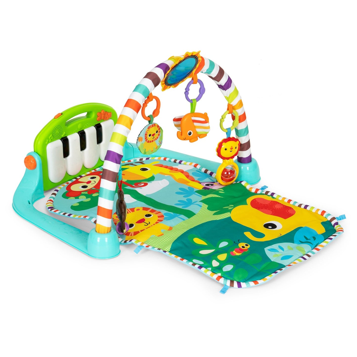 Interactive educational foam mat for babies + piano