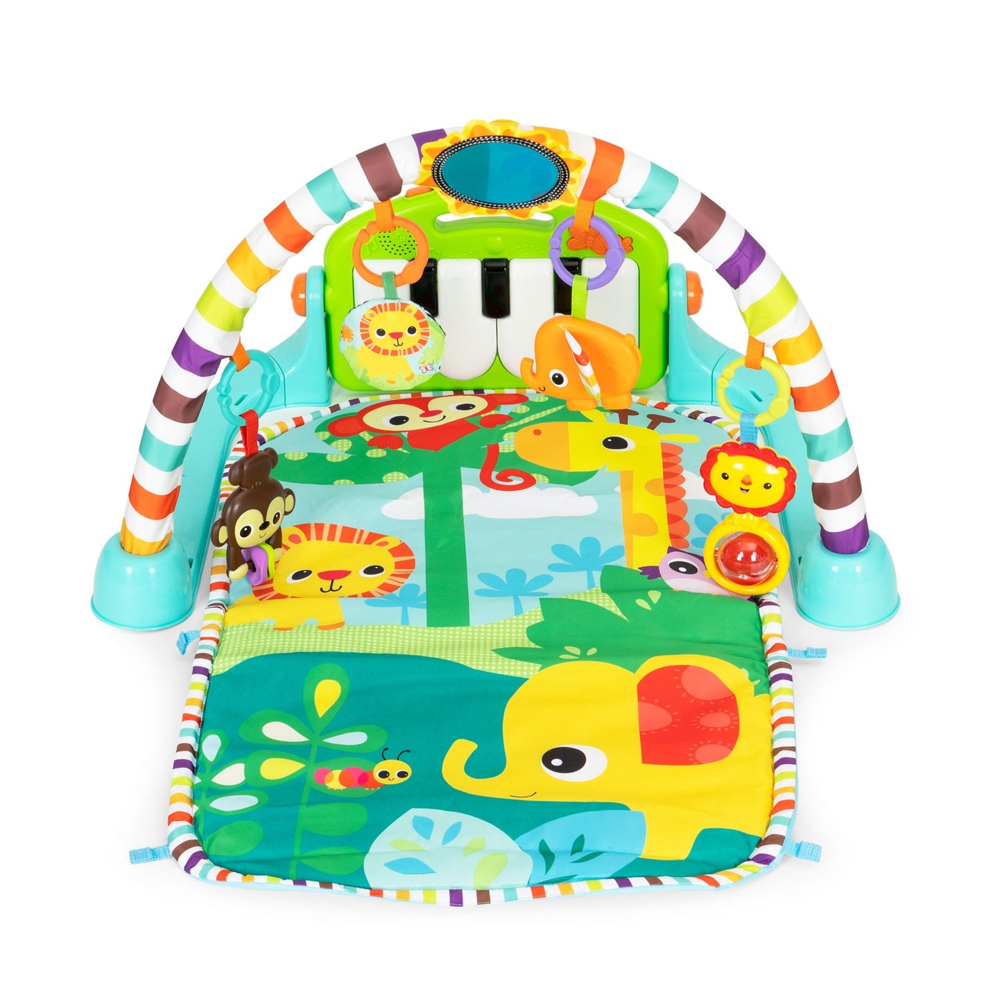 Interactive educational foam mat for babies + piano