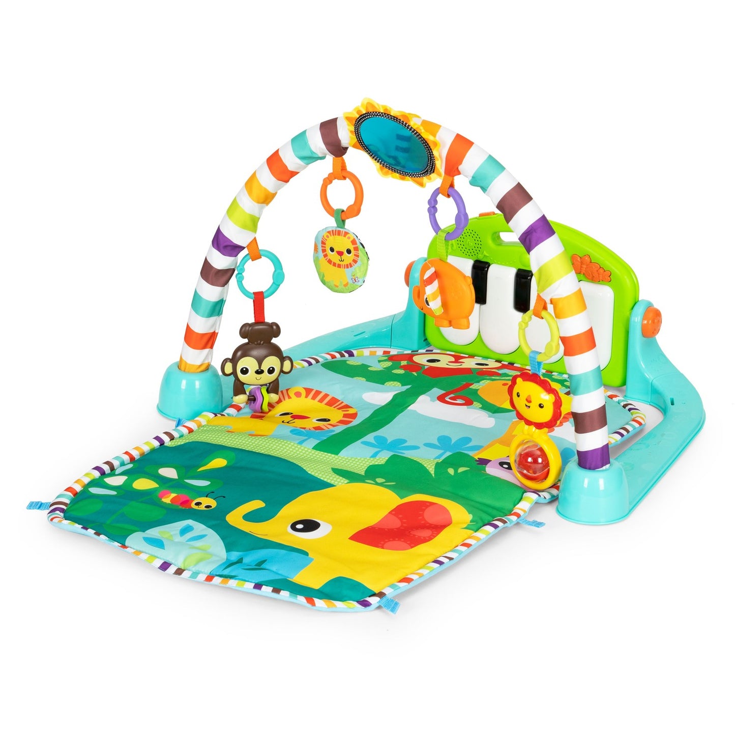 Interactive educational foam mat for babies + piano