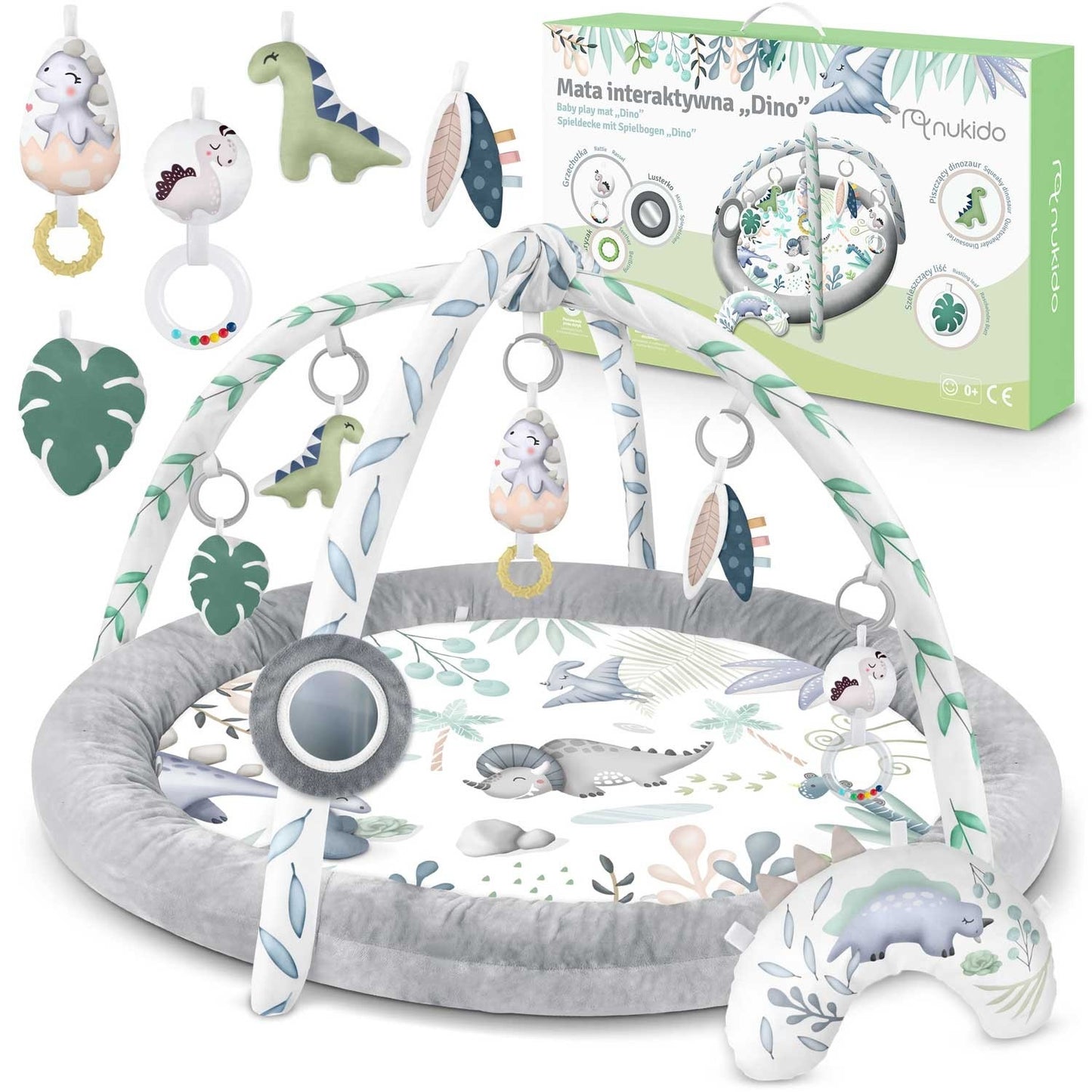 Interactive educational mat Dino Nukido