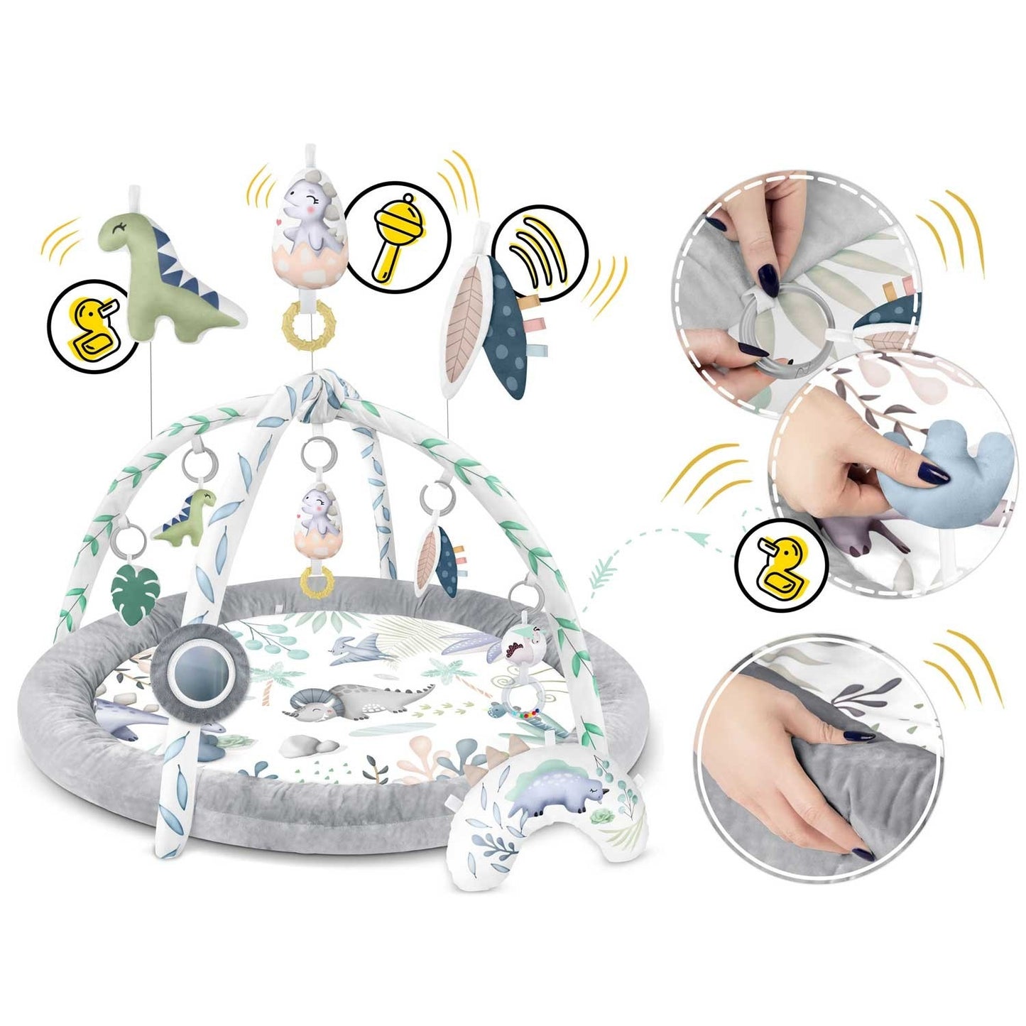 Interactive educational mat Dino Nukido
