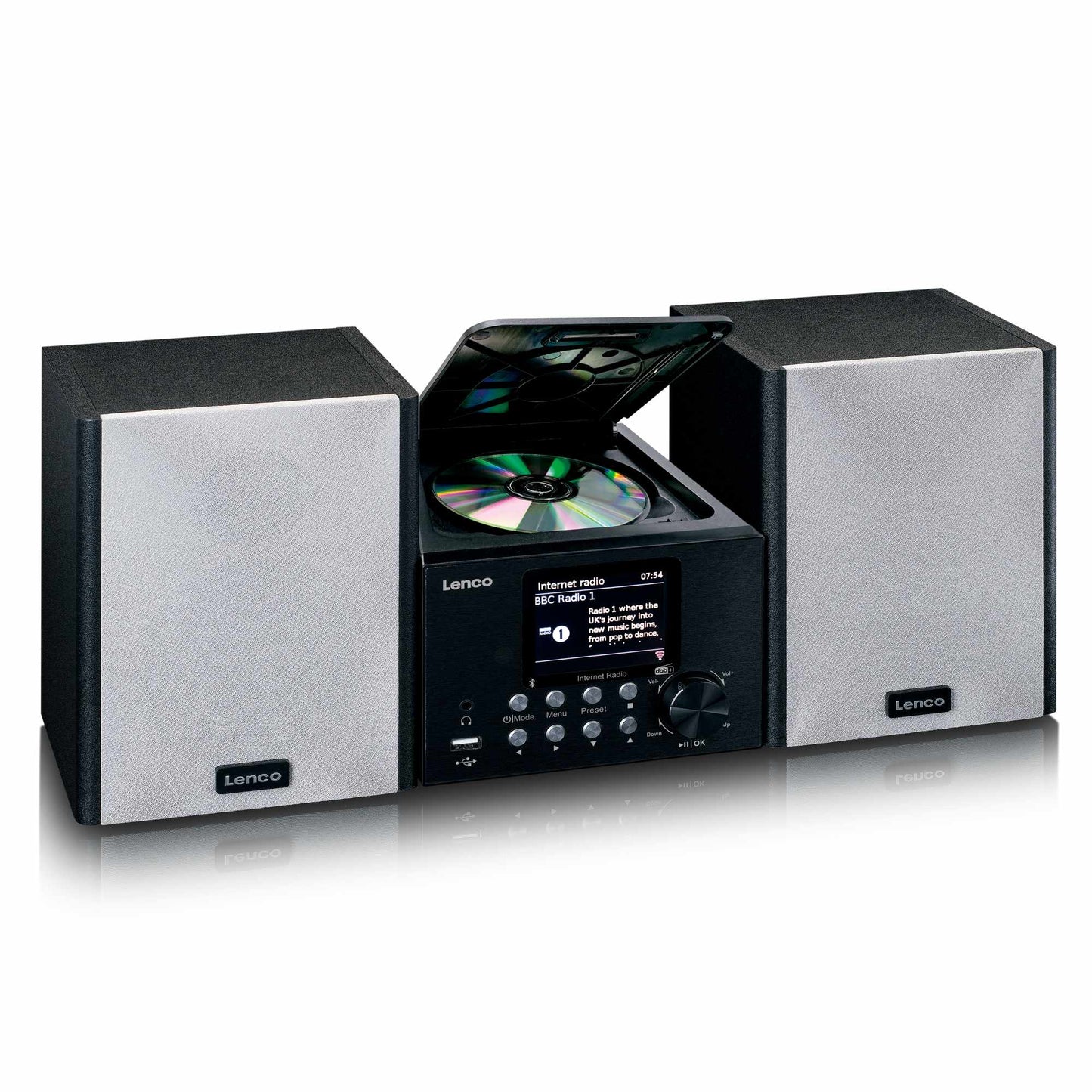Internet/DAB+ Radio Bluetooth CD MP3 Player, Black