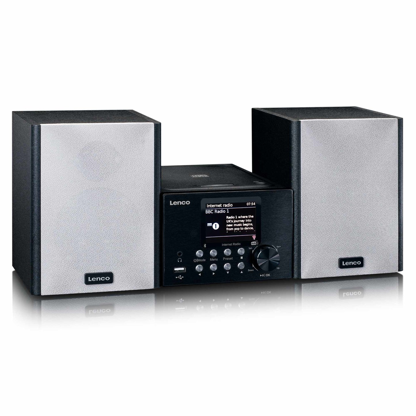 Internet/DAB+ Radio Bluetooth CD MP3 Player, Black