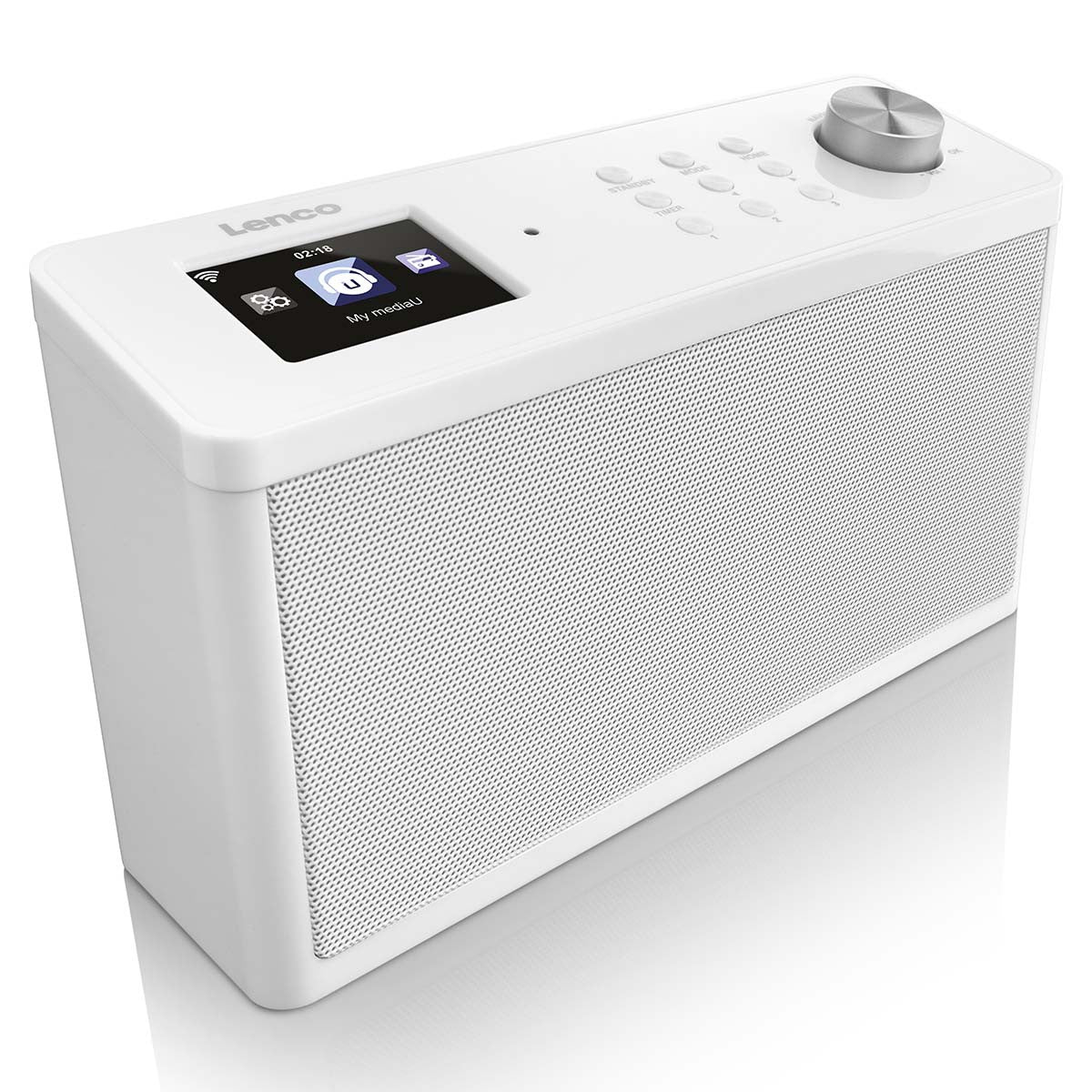 Internet Kitchen Radio with FM, Timer, White
