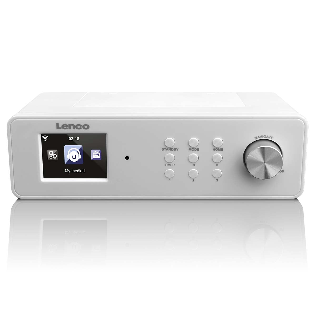 Internet Kitchen Radio with FM, Timer, White