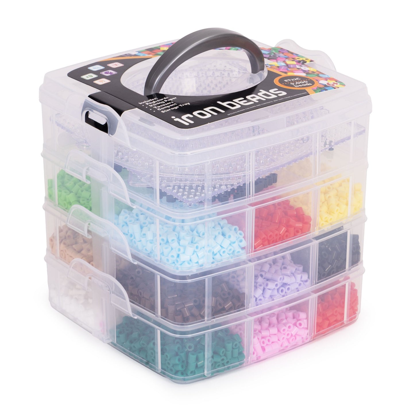 Iron Beads Set – 9000 Pieces with Templates & Tools
