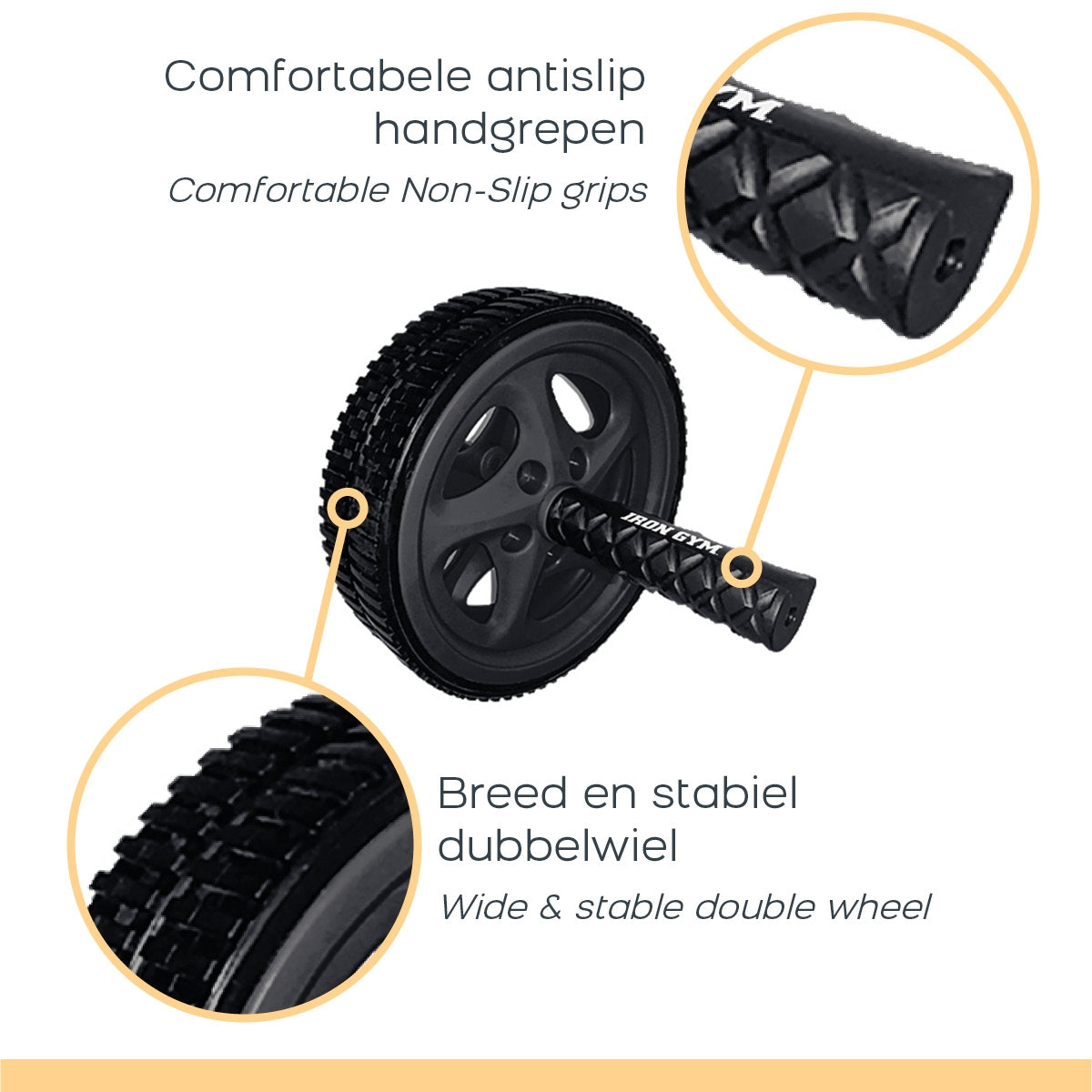 Iron Gym - Dual Ab Wheel - Abdominal trainer