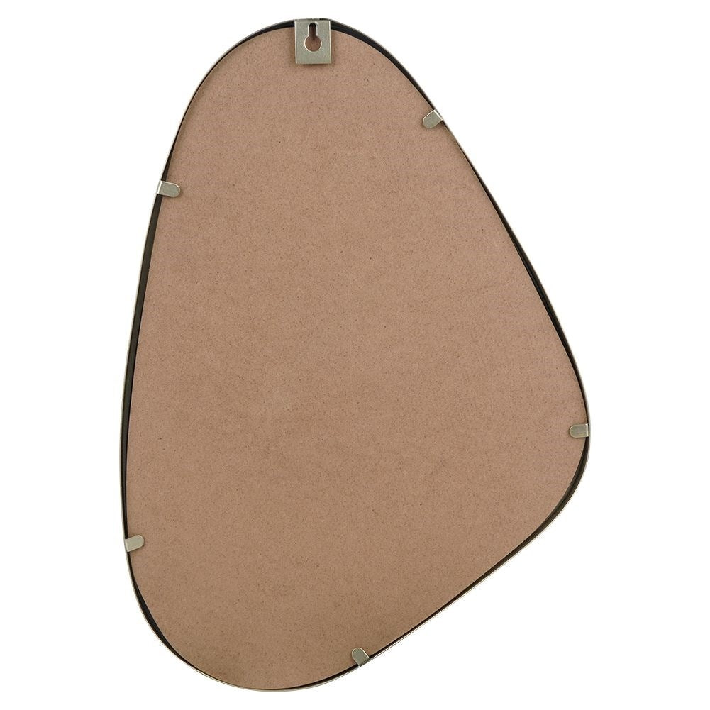 Irregular wall mirror with champagne gold frame