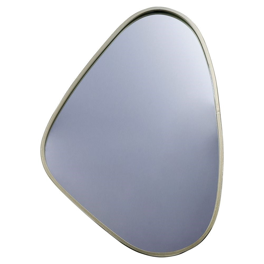 Irregular wall mirror with champagne gold frame
