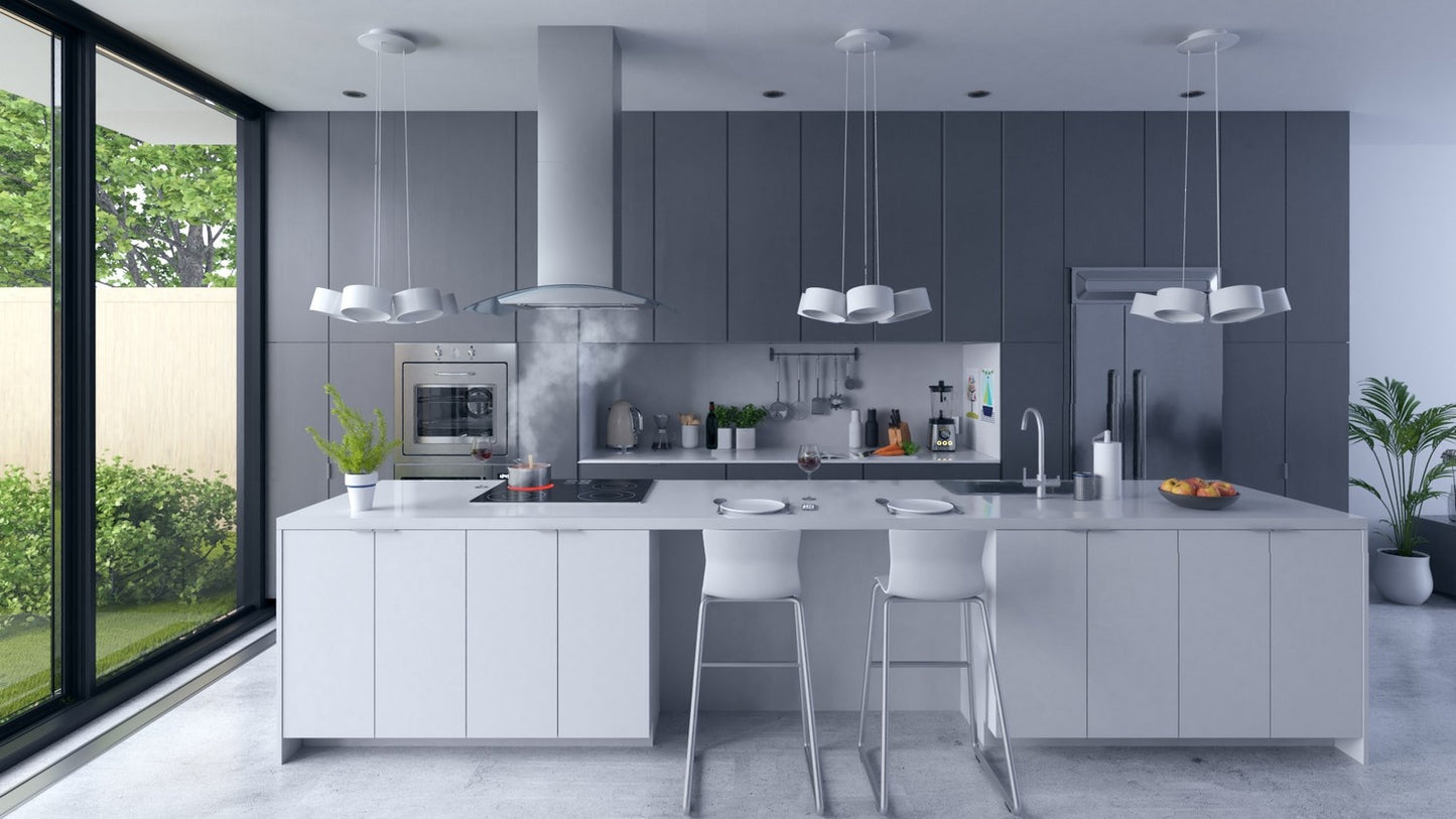 Island kitchen hood 90 cm Berdsen BT-224