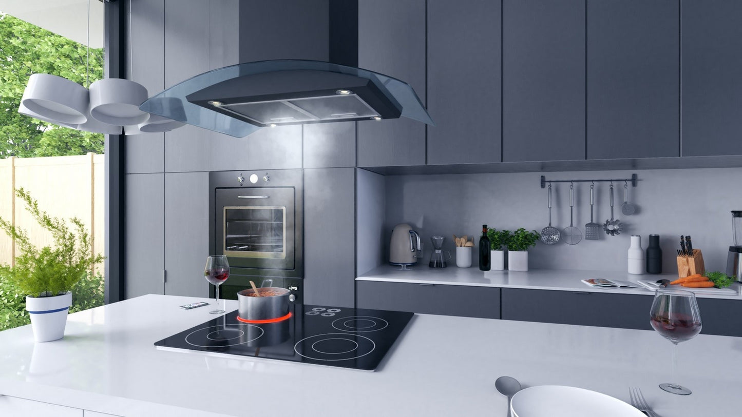 Island kitchen hood 90 cm Berdsen BT-225