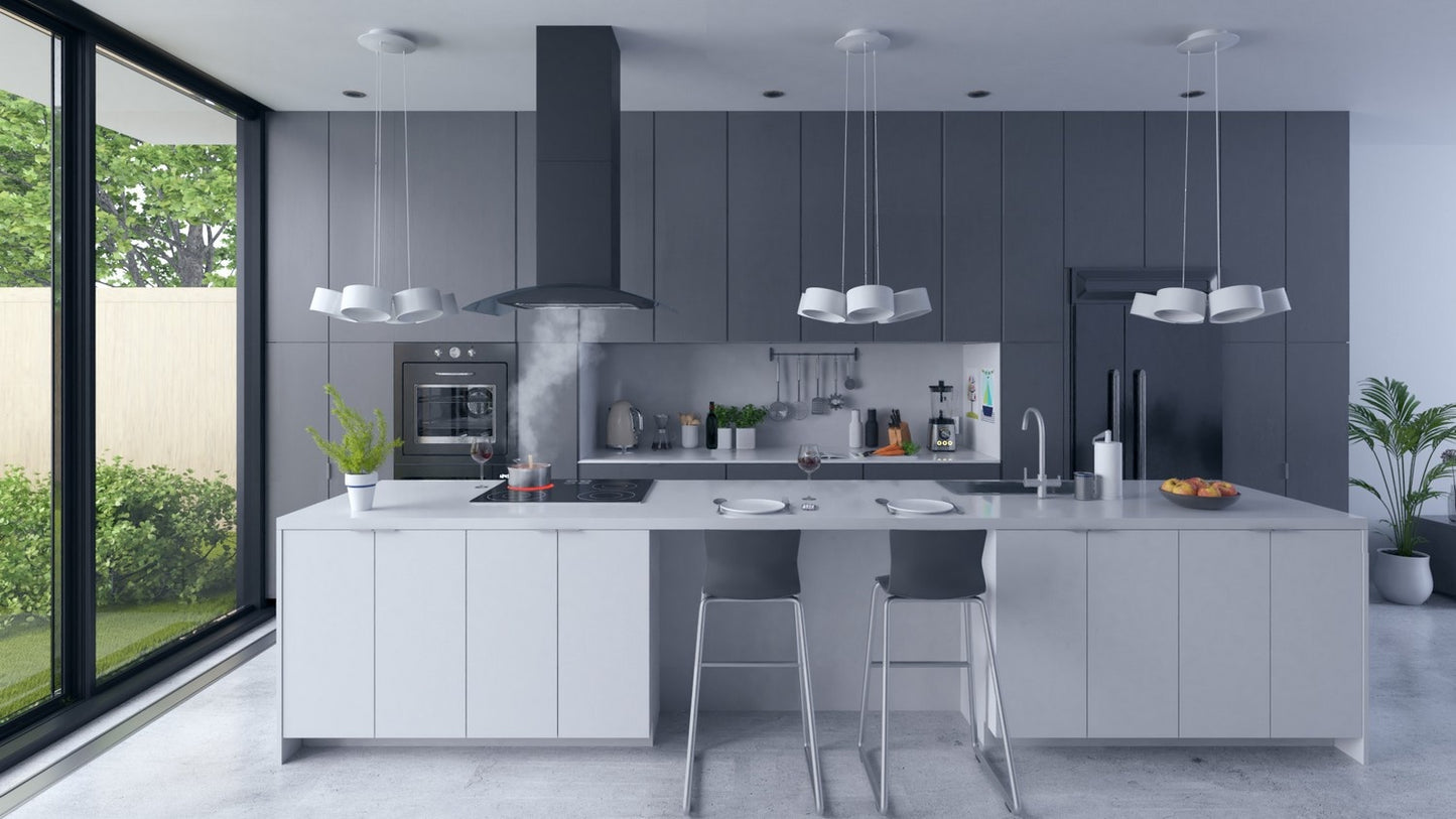 Island kitchen hood 90 cm Berdsen BT-225