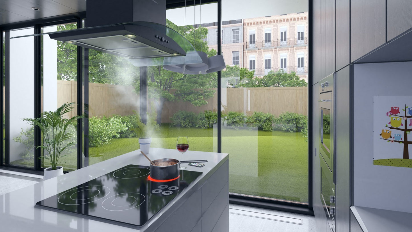 Island kitchen hood 90 cm Berdsen BT-225