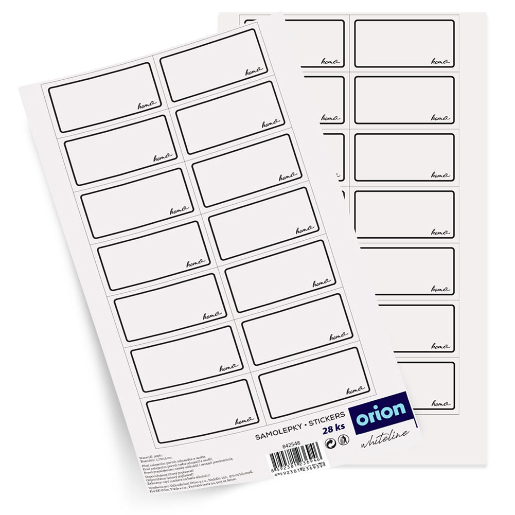 Jar Labels, Self-Adhesive, 28 Pieces