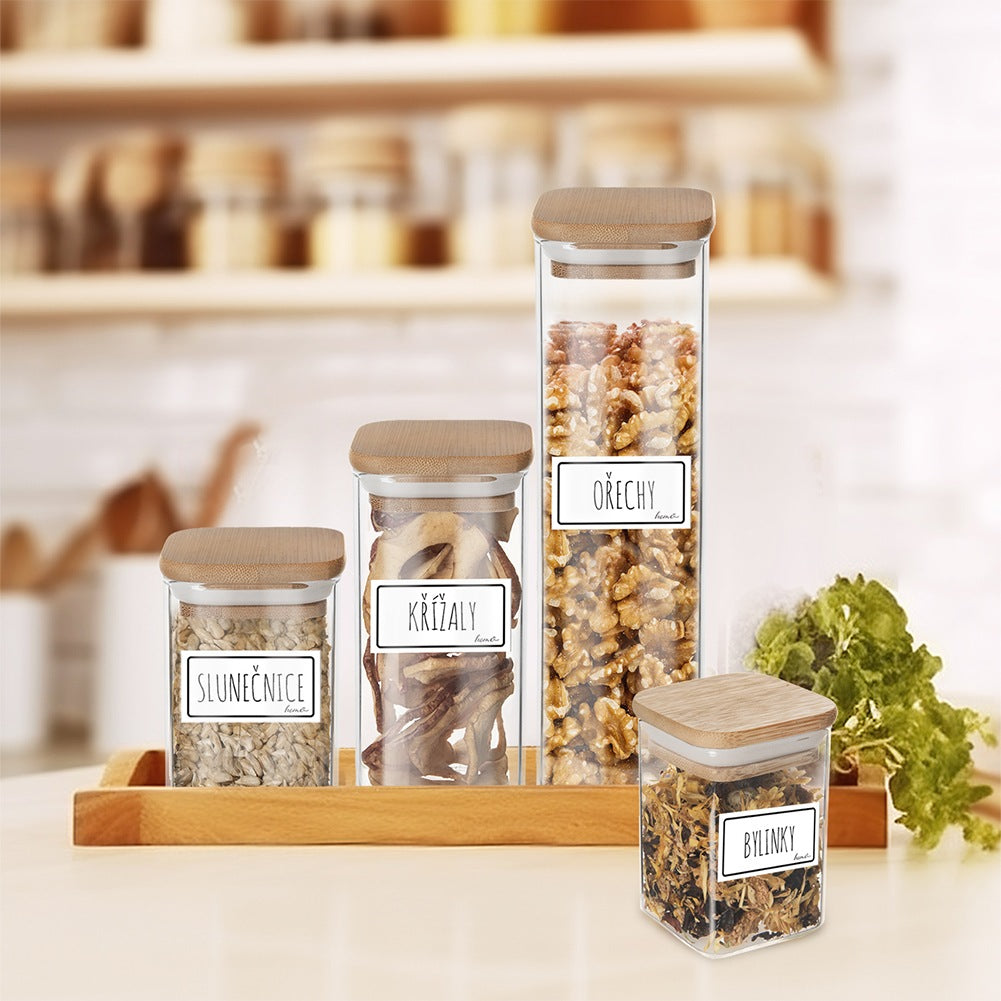 Jar Labels, Self-Adhesive, 28 Pieces