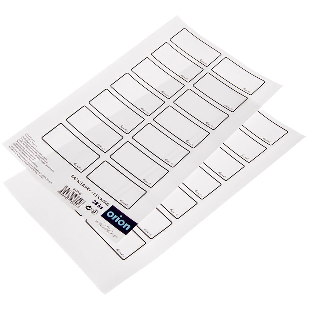 Jar Labels, Self-Adhesive, 28 Pieces