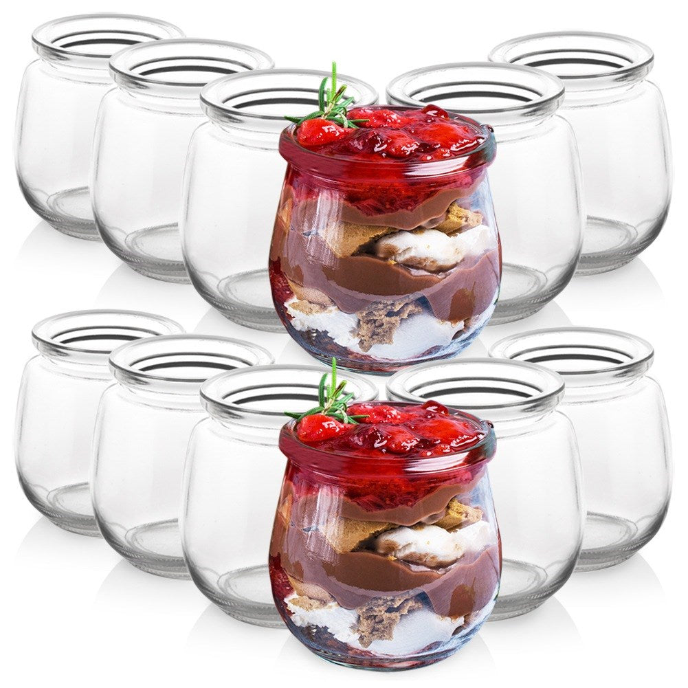 Jar for yogurt and desserts 130 ml 12 pcs.